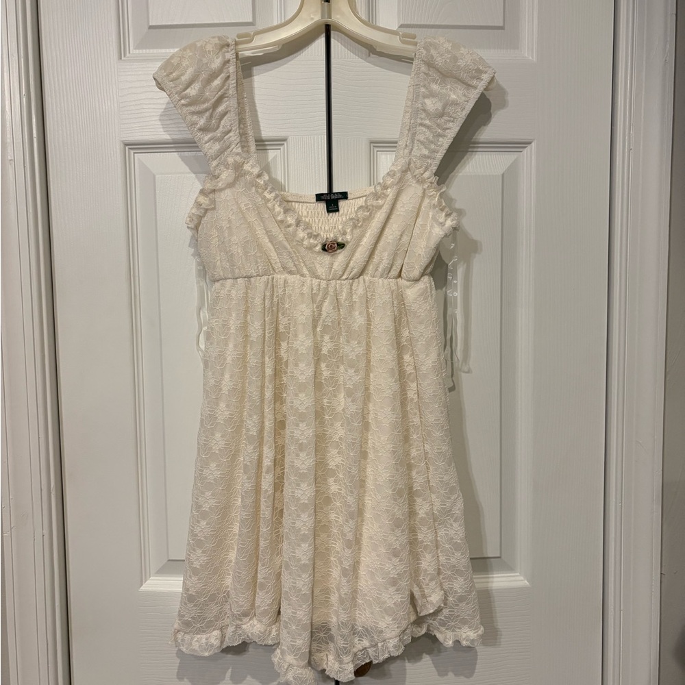 Cream Lace Dress
